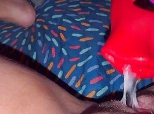 first orgasm of the day leaves her very creamy
