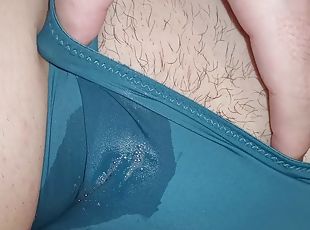 I spit and rub my girlfriends panties and pussy close up