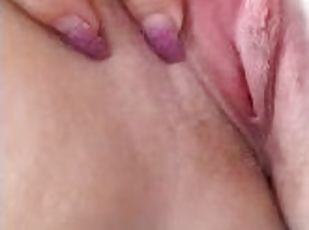 I love to touch my big pussy lips