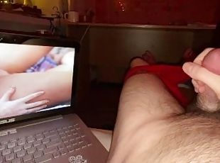 watching Eva Elfie and jerk off