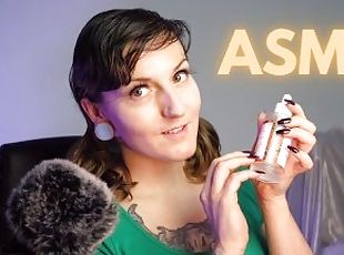 SFW ASMR Intense Glass Bottle Tapping - PASTEL ROSIE Twitch Streamer Girl - Long Nail Fetish Tingles