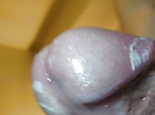 Super close up cumshot