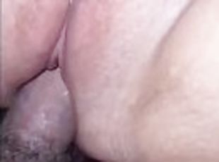 Thick milf Sucks daddys dick an giving him some good wet pussy to creampie in after a hard days work