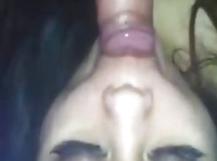 Pinay pov blowjob & swallowing cum