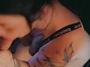 Perfect Tattooed Emo Girl Sucking Me Off.