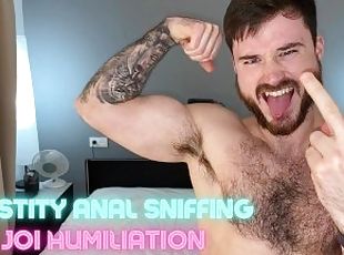 Chastity anal sniffing JOI Humiliation