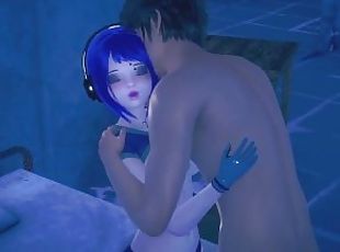 Blue Haired Nympho, Sara Bhilatskova loves sex in Shoujo AI