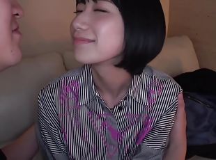 asiatisk, amatör, japansk, deepthroat, pov, brunett, tatuering