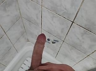 POV Big dick Teen jerks off in the shower