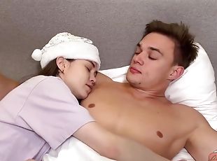 Alaska Young - Test With Stepbrother Before Sex With Santa