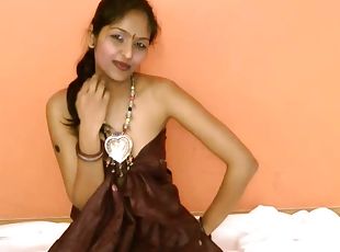 Indian teen posing in solo