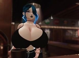 Huge Expanding Bartender Titties