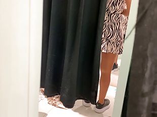 RECORDING A SEXY GIRL IN PUBLIC DRESSING ROOM, I ALMOST CAUGHT 3