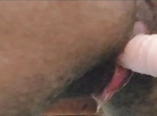 klitoris, doggy, onani, orgasme, fest, pussy, squirt, amatør, maskiner, juicy