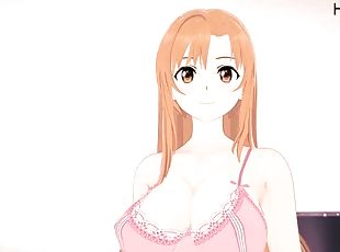 Asuna rides your cock SAO Uncensored Hentai