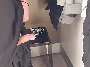 I masturbate in public (fitting room mall).