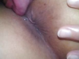 Married has her pussy and ass hole licked holding the gifted cock