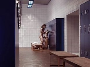 Blow Job in the Locker Room part 6