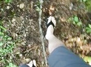 What a beautiful hike!  I had to cum and piss in the trees, just for you!