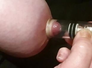 Nipple pumps, oil, bondage, some lactation - Full video!