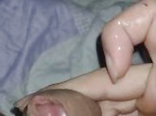 Creamy cock, cum on it