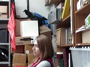 Busty shoplifter skylar snow finally gives in and gets fucked by horny man
