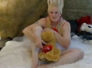 suurtiss, masturbatsioon, orgasm, amatöör, blond, tissid, soolo