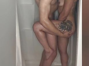 Hot Fit Girl Gets Fucked in the Shower After the Gym (500 likes for anal!!!)