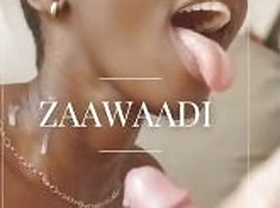 Cute Ebony Zaawaadi gives you SEXIEST striptease