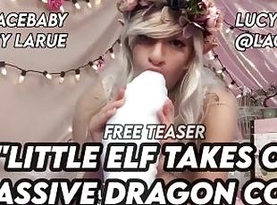 Little Elf Takes On Massive Dragon Cock FREE Trailer LaceBaby Lucy LaRue