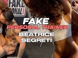 FAKE PERSONAL TRAINER with BEATRICE SEGRETI FUCKING A TEEN CURLY BRUNETTE AFTER A WORKOUT