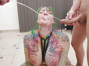 DAP &amp; Pee, Alexxa Vice, 6on1, BWC, Anal Fisting, ATM, DAP, Gapes, ButtRose, Pee Drink, Squirt Drink, Cum in Mouth GL829 - PissVids