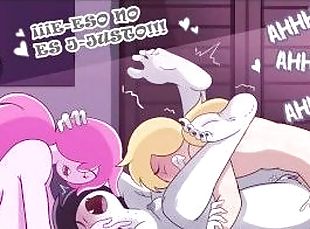 Finn Folla a Marceline y Dulce Princesa